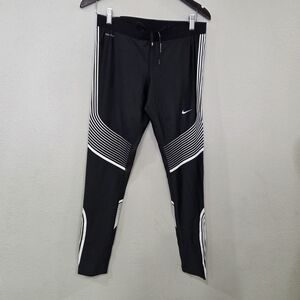 Nike Hyper Power Speed Striped Running Tights Dri Fit Leggings